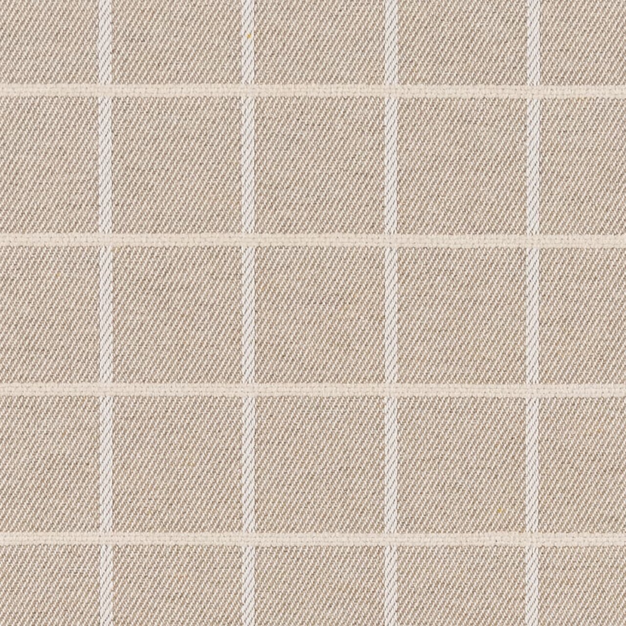 Upholstery Fabric - Beige & Taupe Plaid Upholstery Fabric 54 Inches"